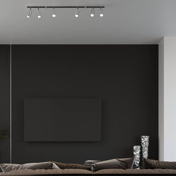 Lampada da Soffitto 6xGU10 RING 6L Orientabile in Acciaio