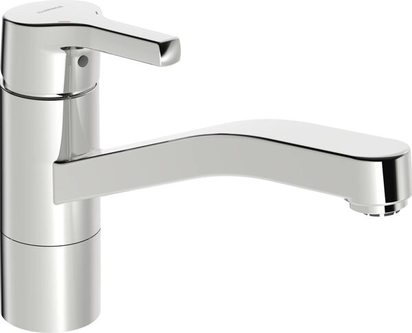 Hansa Hansapaleno Miscelatore monocomando per lavello a bassa pressione, cromato, 1 pezzo