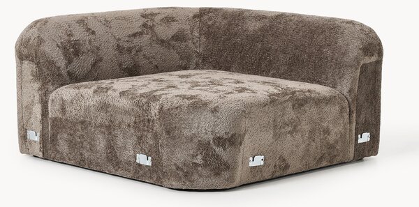 Modulo angolare curvo in teddy-bouclé Wolke