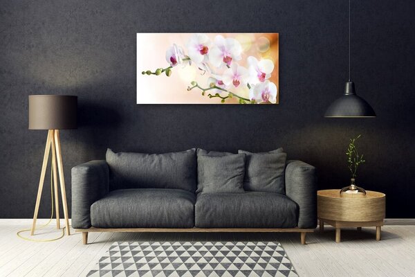 Quadro vetro Fiori Pianta naturale 100x50 cm 2 appendini
