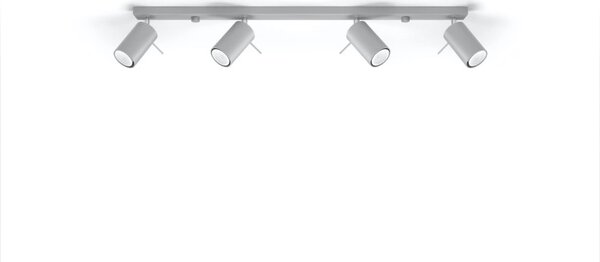 Lampada da Soffitto 4xGU10 RING 4L Orientabile in Acciaio