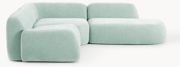 Divano angolare componibile 4 posti con chaise longue Wolke