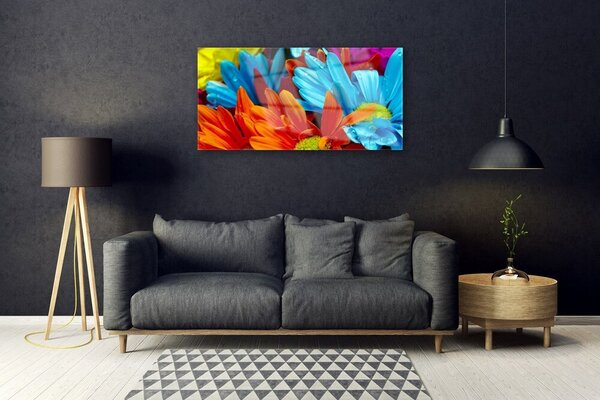 Quadro su vetro Fiori Pianta naturale 100x50 cm 2 appendini