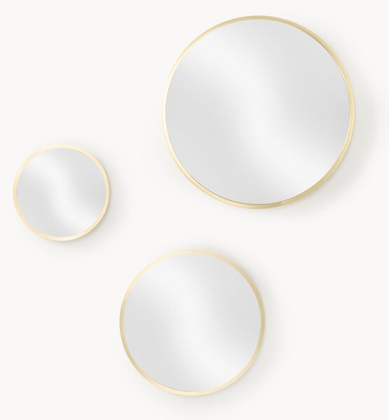 Set di 3 specchi rotondi da parete Ida