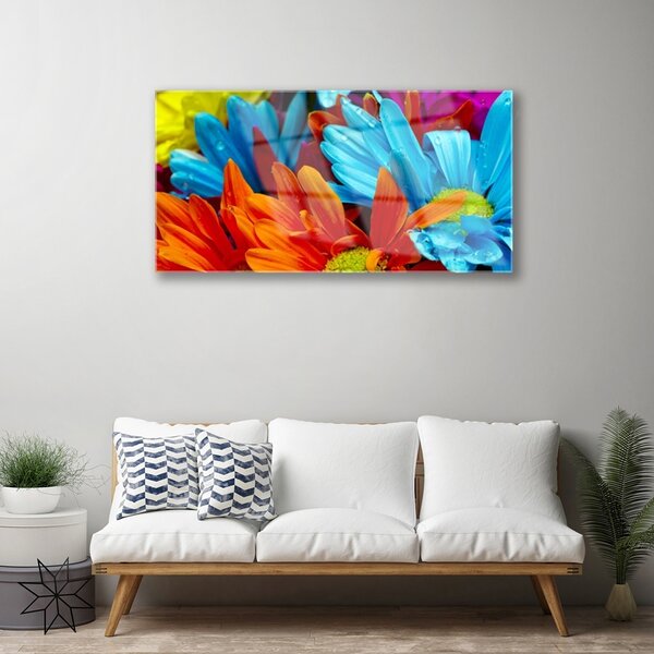 Quadro su vetro Fiori Pianta naturale 100x50 cm 2 appendini