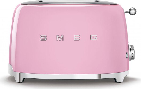 Smeg Tostapane 2 Fette Potenza 950 Watt Funzione scongelamento colore Rosa - TSF01PKEU 50's Style