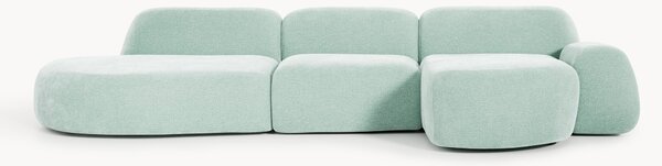 Divano angolare componibile 4 posti con chaise longue Wolke