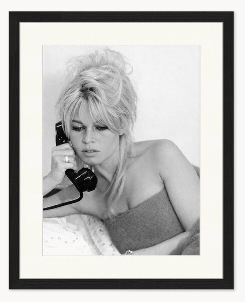 Foto incorniciata fatta a mano Brigitte on The Phone