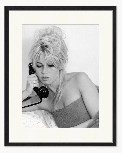 Foto incorniciata fatta a mano Brigitte on The Phone