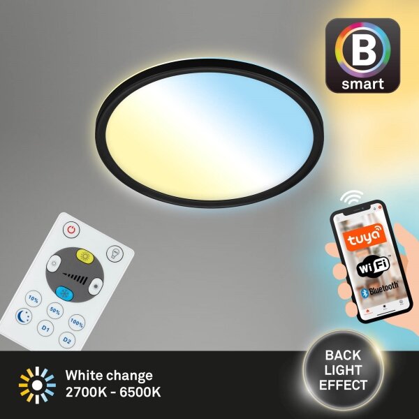 Briloner 7058-015 - Luce LED dimmerabile SLIM LED/18W/230V Wi-Fi Tuya + +TC