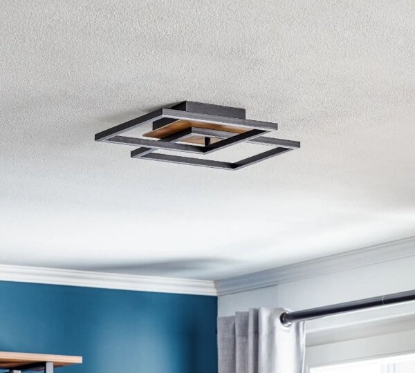 Briloner 3210-014 - Plafoniera LED dimmerabile FRAME 2xLED/11W/230V marrone