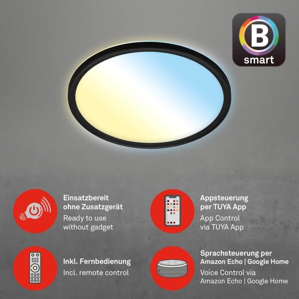 Briloner 7058-015 - Luce LED dimmerabile SLIM LED/18W/230V Wi-Fi Tuya + +TC