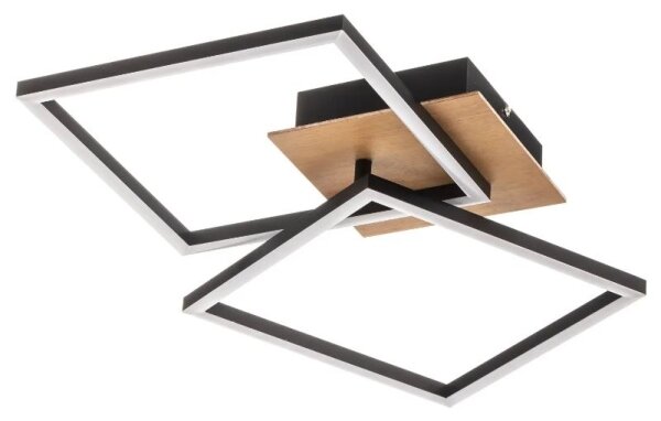 Briloner 3210-014 - Plafoniera LED dimmerabile FRAME 2xLED/11W/230V marrone