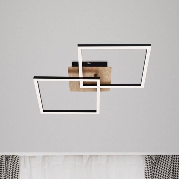 Briloner 3210-014 - Plafoniera LED dimmerabile FRAME 2xLED/11W/230V marrone