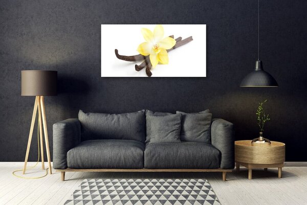 Quadro su vetro Pianta di vaniglia Natura 100x50 cm 2 appendini