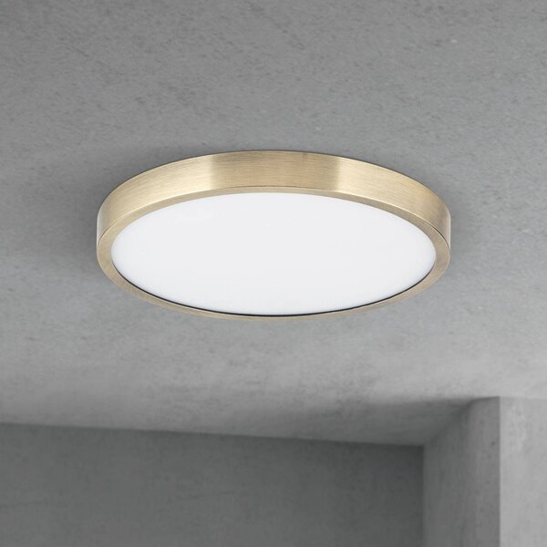 ORION Plafoniera a LED Disc, dimmerabile, Bronzo / Ottone antico, Soggiorno / Sala da pranzo, Alluminio, Moderno, Plafoniera LED