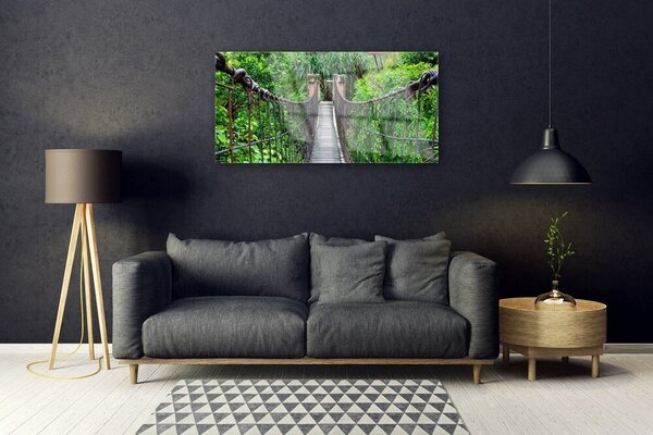 Quadro in vetro Ponte Alberi Architettura 100x50 cm 2 appendini
