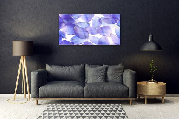 Quadro in vetro Petali Pianta Natura 100x50 cm 2 appendini