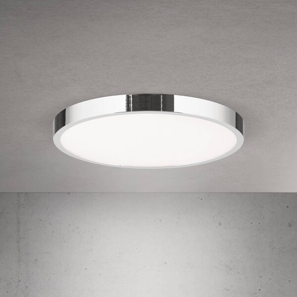 ORION Plafoniera a LED Disc, dimmerabile, Cromo / Argento, Soggiorno / Sala da pranzo, Alluminio, Moderno, Plafoniera LED