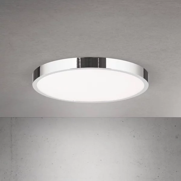ORION Plafoniera a LED Disc, dimmerabile, Cromo / Argento, Soggiorno / Sala da pranzo, Alluminio, Moderno, Plafoniera LED