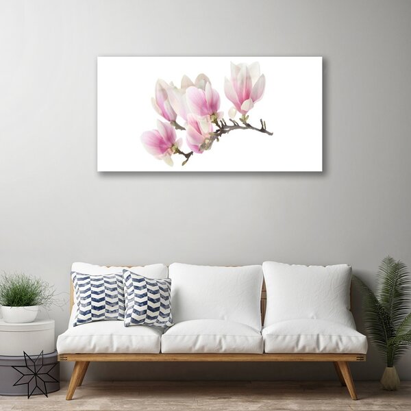 Quadro su vetro Fiori Pianta naturale 100x50 cm 2 appendini