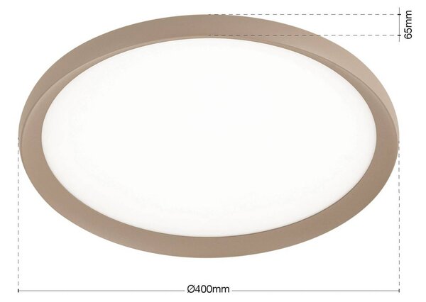ORION Plafoniera a LED Kant, dimmerabile, Verde, Soggiorno / Sala da pranzo, Alluminio, Moderno, Plafoniera LED