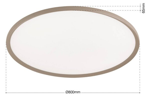 ORION Plafoniera a LED Kant, dimmerabile, Verde, Soggiorno / Sala da pranzo, Alluminio, Moderno, Plafoniera LED