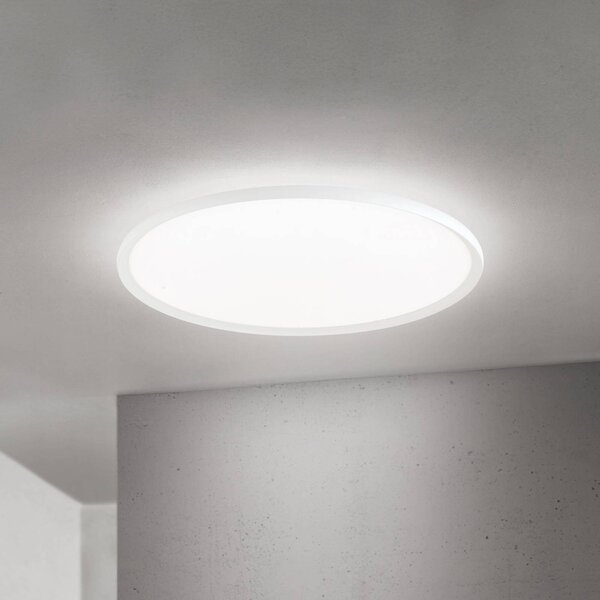 ORION Plafoniera a LED Kant, dimmerabile, Bianco / Opale, Soggiorno / Sala da pranzo, Alluminio, Moderno, Plafoniera LED