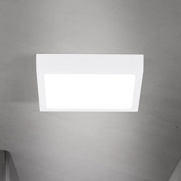 ORION Plafoniera a LED Disc, dimmerabile, Bianco / Opale, Soggiorno / Sala da pranzo, Alluminio, Moderno, Plafoniera LED