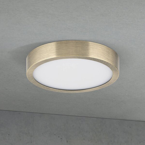 ORION Plafoniera a LED Disc, dimmerabile, Bronzo / Ottone antico, Soggiorno / Sala da pranzo, Alluminio, Moderno, Plafoniera LED