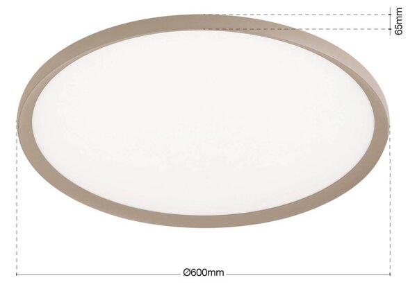 ORION Plafoniera a LED Kant, dimmerabile, Verde, Soggiorno / Sala da pranzo, Alluminio, Moderno, Plafoniera LED