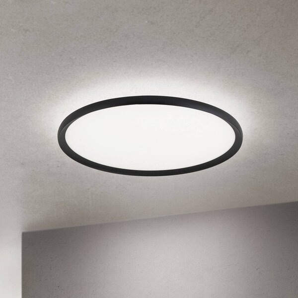 ORION Plafoniera a LED Kant, dimmerabile, Nero, Soggiorno / Sala da pranzo, Alluminio, Moderno, Plafoniera LED