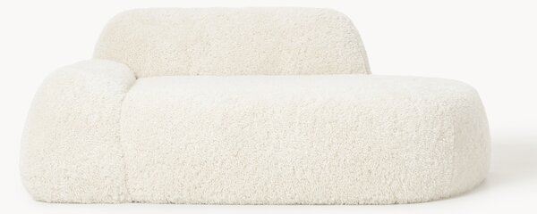 Divano 2 posti con chaise longue in teddy Wolke