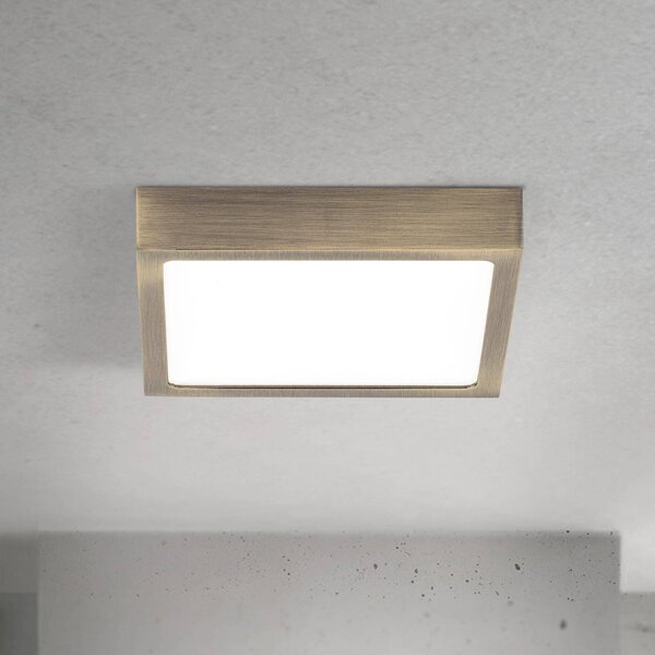 ORION Plafoniera a LED Disc, dimmerabile, Bronzo / Ottone antico, Soggiorno / Sala da pranzo, Alluminio, Moderno, Plafoniera LED