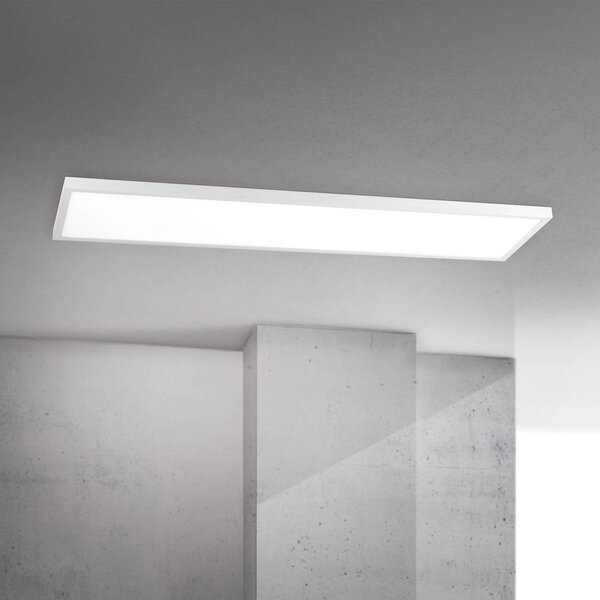 ORION Plafoniera a LED Disc, dimmerabile, Bianco / Opale, Soggiorno / Sala da pranzo, Alluminio, Moderno, Plafoniera LED
