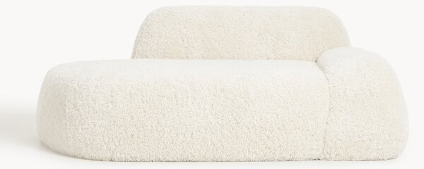 Divano 2 posti con chaise longue in teddy Wolke