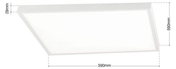 ORION Plafoniera a LED Disc, dimmerabile, Bianco / Opale, Soggiorno / Sala da pranzo, Alluminio, Moderno, Plafoniera LED