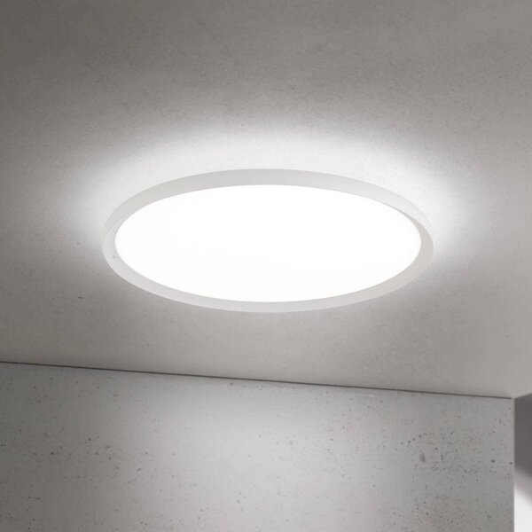 ORION Plafoniera a LED Kant, dimmerabile, Bianco / Opale, Soggiorno / Sala da pranzo, Alluminio, Moderno, Plafoniera LED