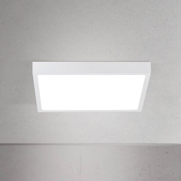 ORION Plafoniera a LED Disc, dimmerabile, Bianco / Opale, Soggiorno / Sala da pranzo, Alluminio, Moderno, Plafoniera LED