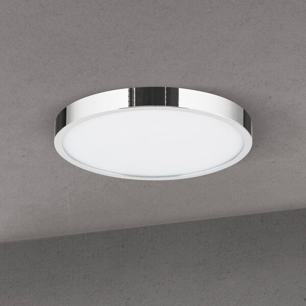 ORION Plafoniera a LED Disc, dimmerabile, Cromo / Argento, Soggiorno / Sala da pranzo, Alluminio, Moderno, Plafoniera LED