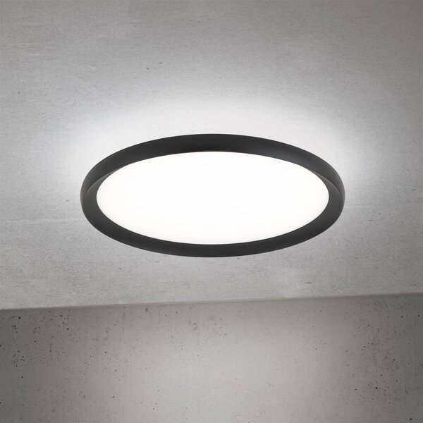 ORION Plafoniera a LED Kant, dimmerabile, Nero, Soggiorno / Sala da pranzo, Alluminio, Moderno, Plafoniera LED