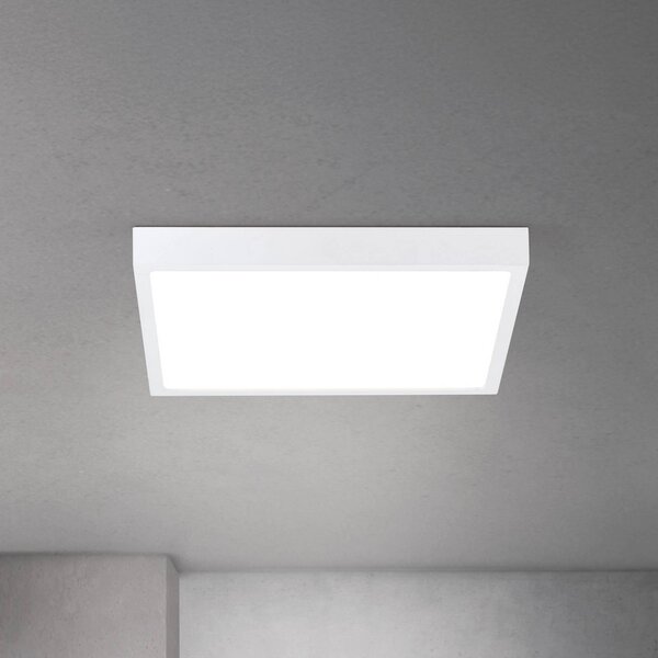 ORION Plafoniera a LED Disc, dimmerabile, Bianco / Opale, Soggiorno / Sala da pranzo, Alluminio, Moderno, Plafoniera LED