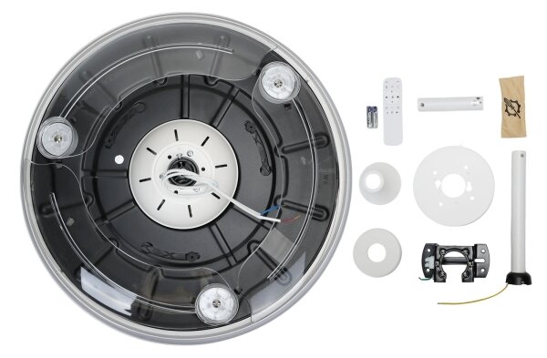 Aigostar-LED Ventilatore da soffitto dimmerabile LED/50W/230V 2700-6500K 106cm+telecomando bianco
