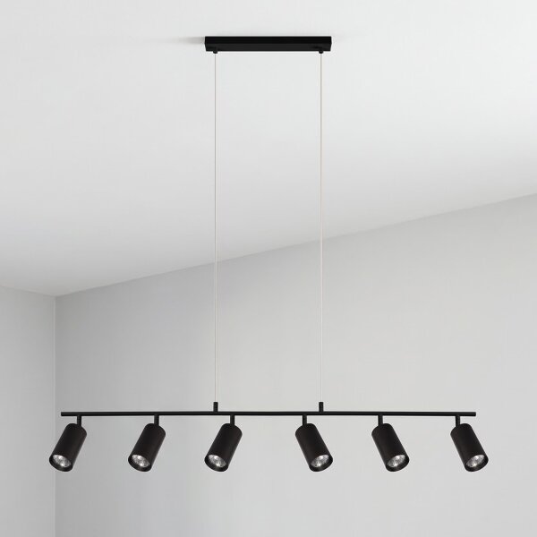 Brilagi - Lampadario sospeso con cavo SELE 6xGU10/30W/230V nero