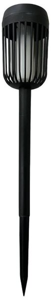 Lampada solare a LED FLAME, 1,2 V, 100 mAh, 1800 K, 37 cm, IP44, nero