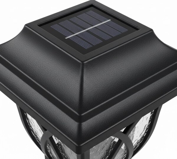 Lampada solare LED LAWN LED/1,2V 100 mAh 3000K 44 cm IP44 nera