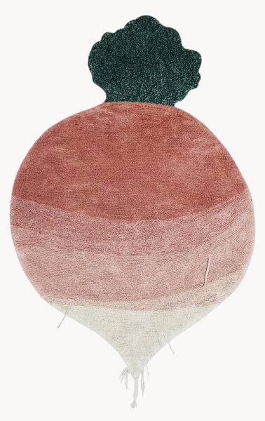 Tappeto per bambini fatto a mano Ramona the Radish, lavabile