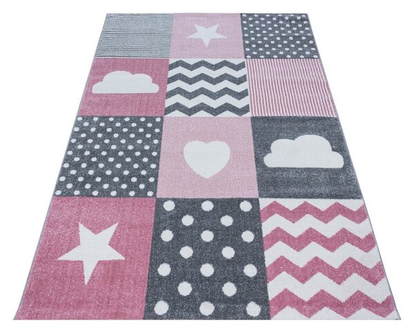 Tappeto per bambini rosa e grigio 120x170 cm Kids - Ayyildiz Carpets