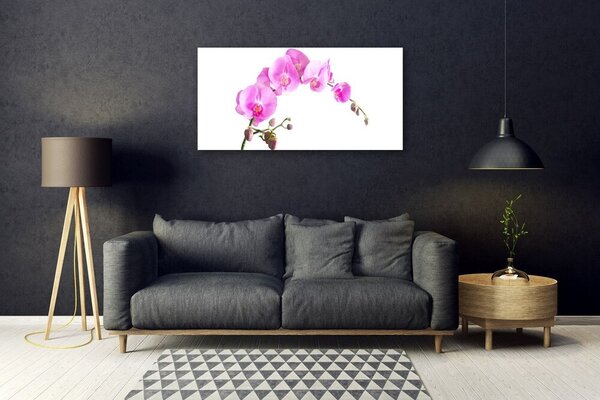 Quadro in vetro Fiori Pianta naturale 100x50 cm 2 appendini