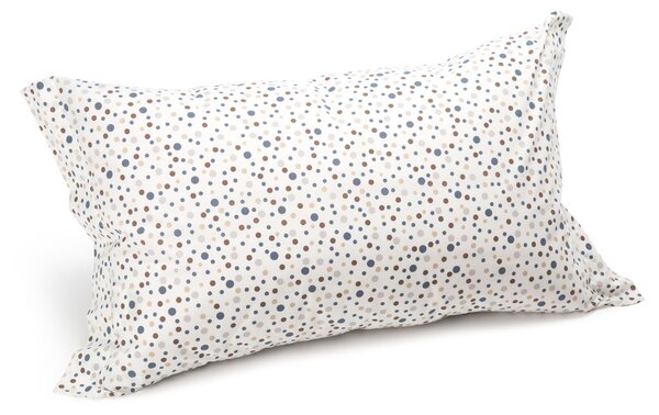 Coppia Federe In Cotone Pois Standard Caleffi Ragazza Naturale Caleffi
